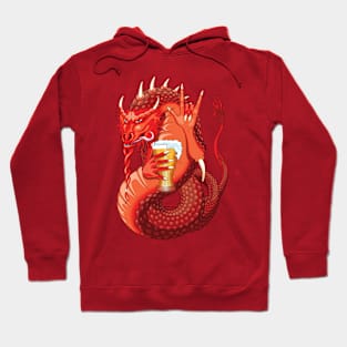 Drinking Red Dragon Graphic Design - Beer Lovers Hoodie